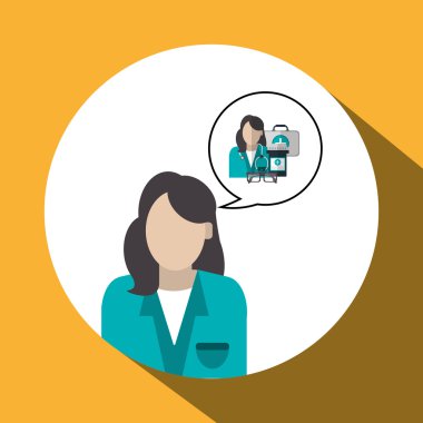 Tıbbi bakım tasarım. Sağlık simgesi. Derma illüstrasyon, v