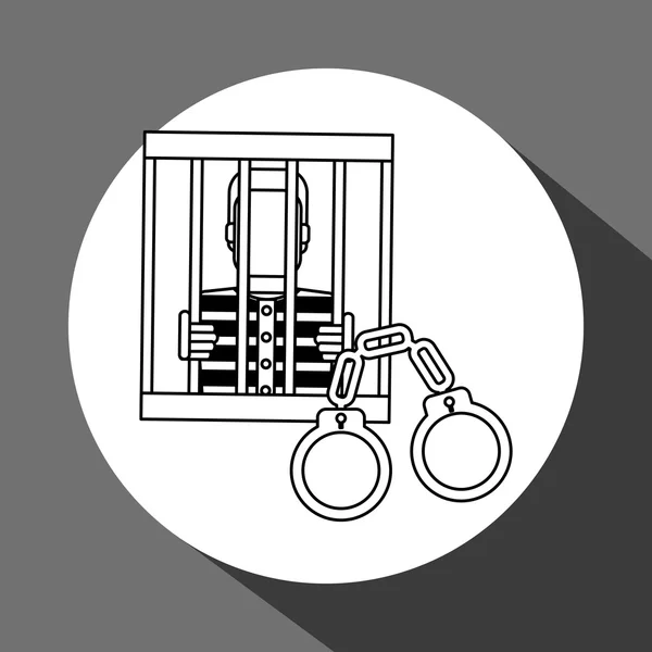 Desenho de lei. Ícone da justiça. Ilustração plana, gráfico vetorial — Vetor de Stock