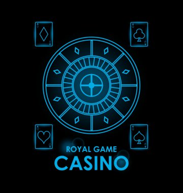 Casino tasarım. Oyun simgesi. Derma illüstrasyon