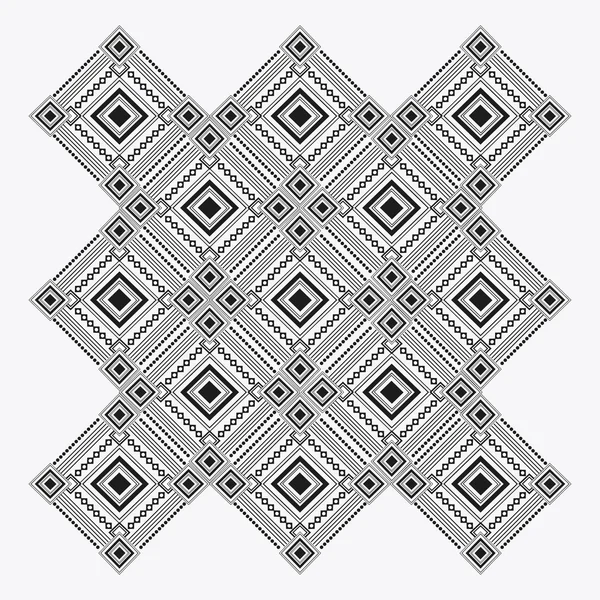 Diseño tribal. figura abstracta en blanco y negro. gráfico vectorial — Archivo Imágenes Vectoriales