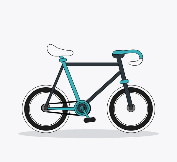 Bicicleta clássica. ícone de bicicleta. conceito de desporto. gráfico vetorial — Vetor de Stock