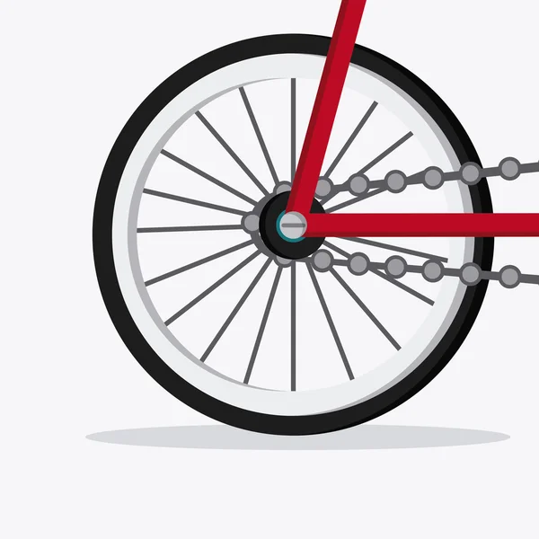 Klassisches Fahrrad. Fahrradsymbol. Sportkonzept. Vektorgrafik — Stockvektor