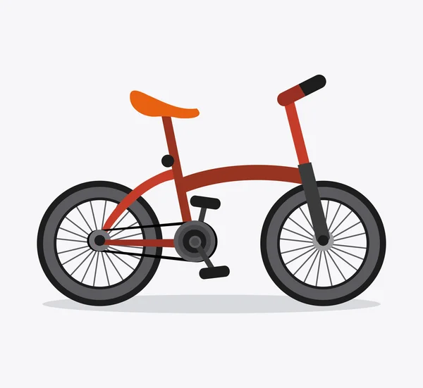 Классический велосипед. значок велосипеда. спортивная концепция. векторная графика — стоковый вектор