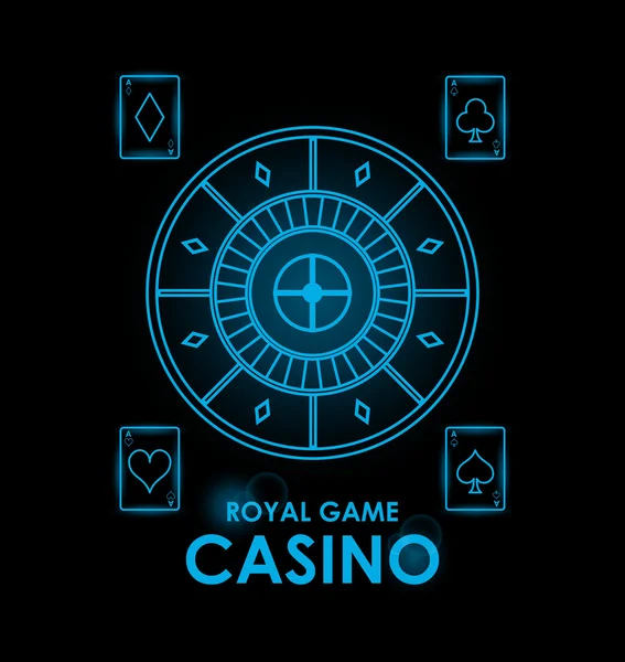 Design de casino. Ícone do jogo. Ilustração colorida — Vetor de Stock