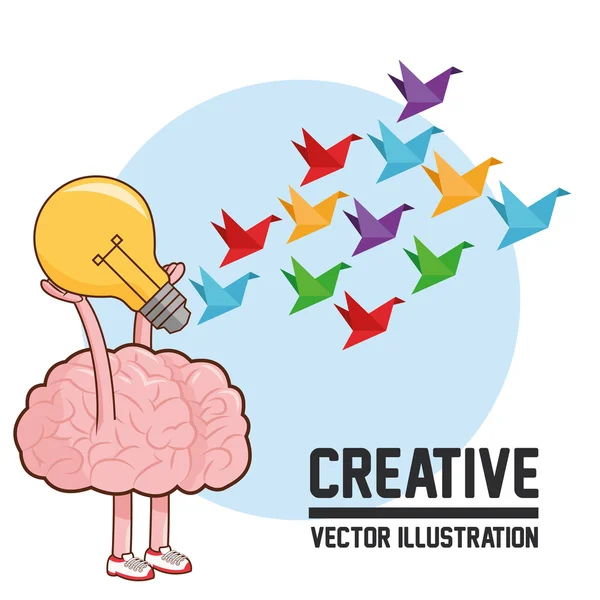 Kreatives Design. Bunte Illustration. Comic-Ikone — Stockvektor