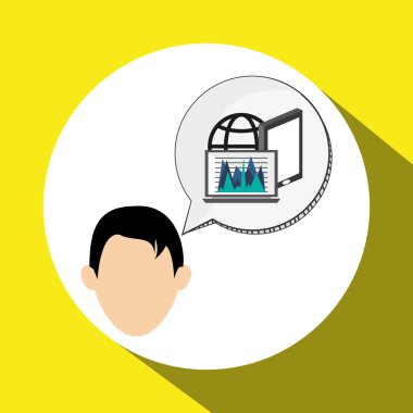 İş tasarımı. Mali madde simgesi. Düz illüstrasyon