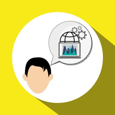 İş tasarımı. Mali madde simgesi. Düz illüstrasyon