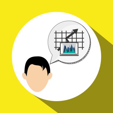 İş tasarımı. Mali madde simgesi. Düz illüstrasyon