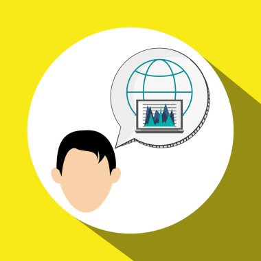 İş tasarımı. Mali madde simgesi. Düz illüstrasyon