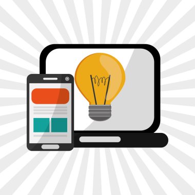 Dijital pazarlama design.Communication ve e-ticaret. Renkli ben