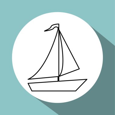 Tasarım seyahat. gezi simgesi. İzole illüstrasyon