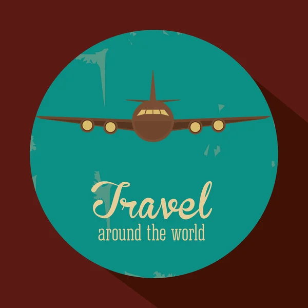 Diseño de viajes. icono de viaje. Ilustración aislada — Archivo Imágenes Vectoriales