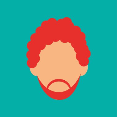 Adam tasarım. Ortam simgesi. Düz illüstrasyon