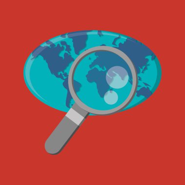 İletişim tasarımı. Ortam simgesi. Düz illüstrasyon