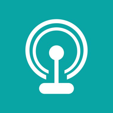 İletişim tasarımı. Ortam simgesi. Düz illüstrasyon