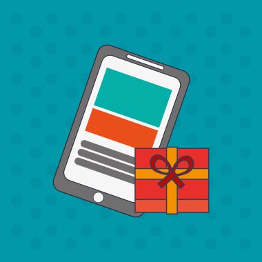 Dijital Pazarlama tasarımı. Medya simgesi. Colorfull illüstrasyon, grafik