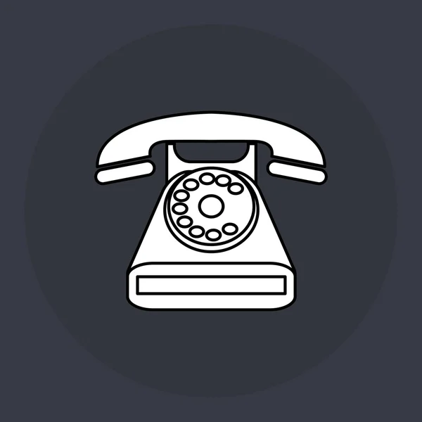 Design telefonu. retro ikony. Ilustracja kolorowy, wektor — Wektor stockowy