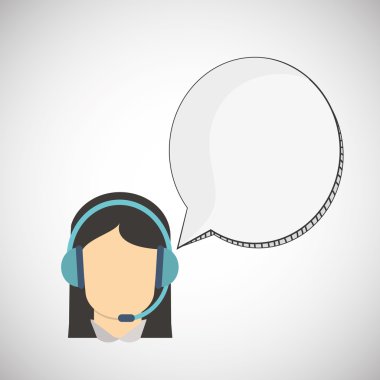 Merkezi tasarım ara. İletişim simgesi. düz illüstrasyon, vecto