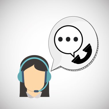 Merkezi tasarım ara. İletişim simgesi. düz illüstrasyon, vecto