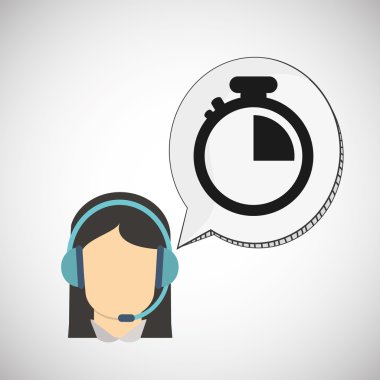 Merkezi tasarım ara. İletişim simgesi. düz illüstrasyon, vecto