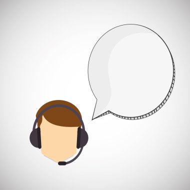 Merkezi tasarım ara. İletişim simgesi. düz illüstrasyon, vecto