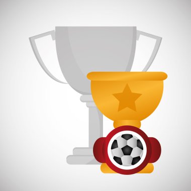 Futbol tasarım. Futbol simgesi. Derma illüstrasyon, vector gra