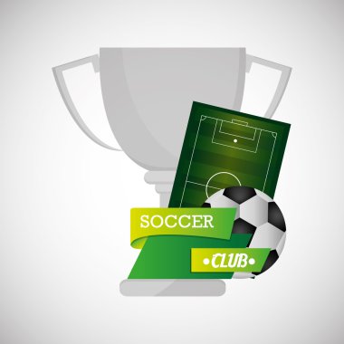 Futbol tasarım. Futbol simgesi. Derma illüstrasyon, vector gra