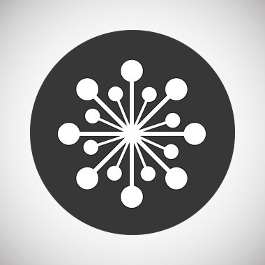 Vektör çiçek. Bahçe simgesi. Derma illüstrasyon, çiçek tasarım