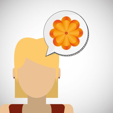 Vektör çiçek. Bahçe simgesi. Derma illüstrasyon, çiçek tasarım