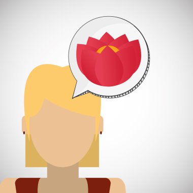 Vektör çiçek. Bahçe simgesi. Derma illüstrasyon, çiçek tasarım