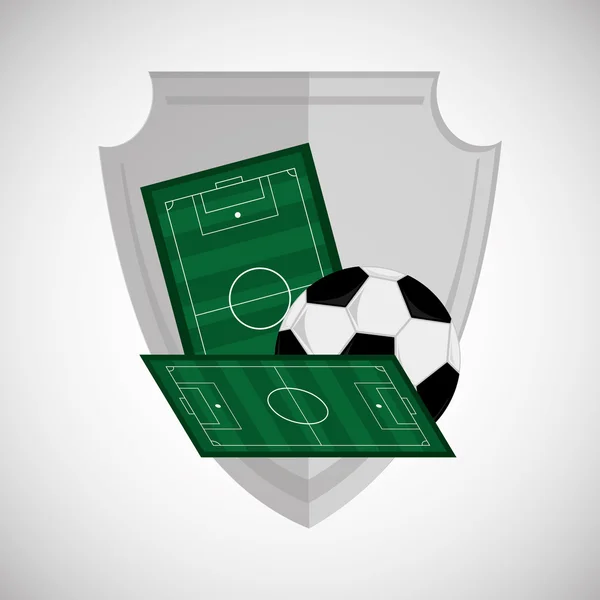 Fußballdesign. Fußballikone. farbenfrohe Abbildung, Vektorgra — Stockvektor