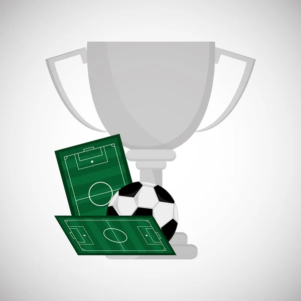 Soccer design. Football icon. Colorfull illustration, vector gra — Stock Vector