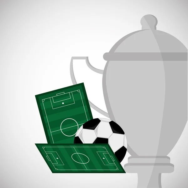 Soccer design. Football icon. Colorfull illustration, vector gra — Stock Vector