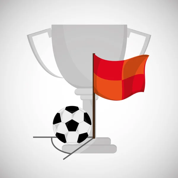 Fußballdesign. Fußballikone. farbenfrohe Abbildung, Vektorgra — Stockvektor