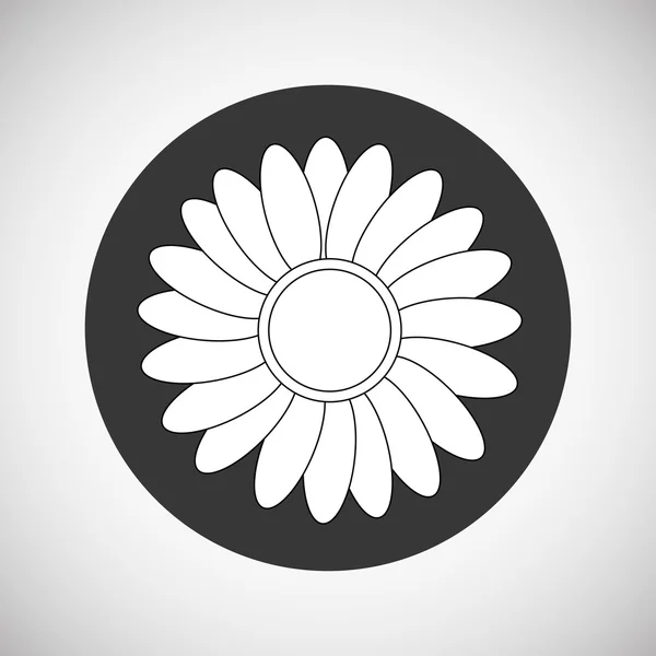 Flower vector. Garden icon. Colorfull illustration, floral design — Stock Vector