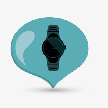 Giyilebilir teknoloji tasarım. Gadget'ı simgesi. Düz illüstrasyon, vektör