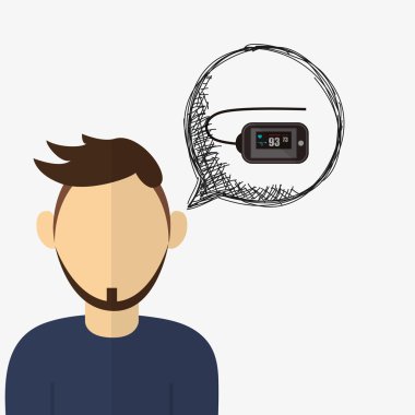 Giyilebilir teknoloji tasarım. Gadget'ı simgesi. Düz illüstrasyon, vektör