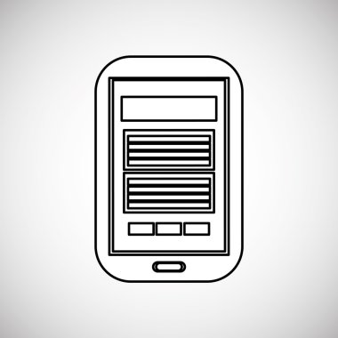 İletişim tasarımı. Ortam simgesi. Düz illiustration, vektör grafiği