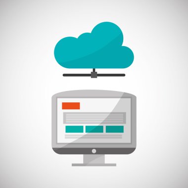 İletişim tasarımı. Ortam simgesi. Düz illiustration, vektör grafiği