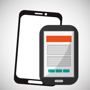 İletişim tasarımı. Ortam simgesi. Düz illiustration, vektör grafiği