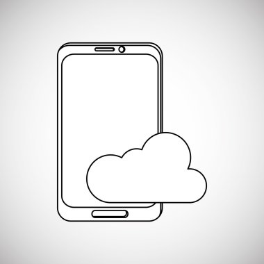 İletişim tasarımı. Ortam simgesi. Düz illiustration, vektör grafiği