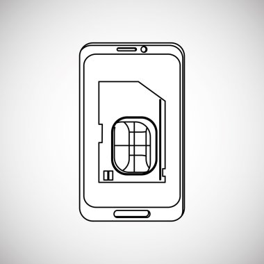 İletişim tasarımı. Ortam simgesi. Düz illiustration, vektör grafiği