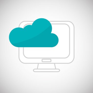 İletişim tasarımı. Ortam simgesi. Düz illiustration, vektör grafiği