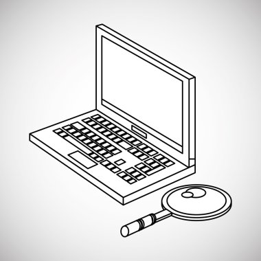 İletişim tasarımı. Ortam simgesi. Düz illiustration, vektör grafiği