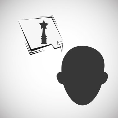 Başarı tasarım. Kazanan simgesi. Düz illüstrasyon, vektör grafiği