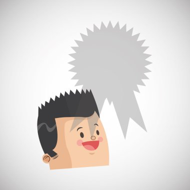 Başarı tasarım. Kazanan simgesi. Düz illüstrasyon, vektör grafiği