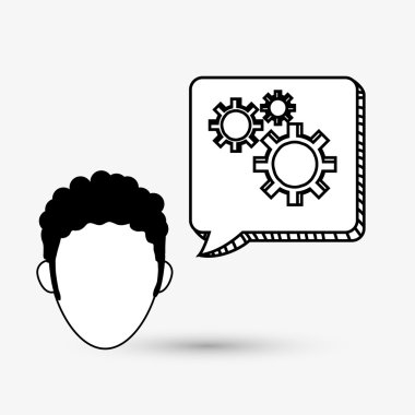 İş design.Communication simgesi. Derma illüstrasyon, vect