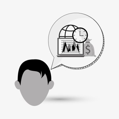 İş design.Communication simgesi. Derma illüstrasyon, vect