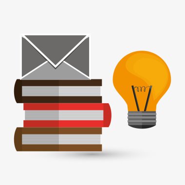 kitap tasarımı. öğrenme simgesi. Derma illüstrasyon, vektör grafiği