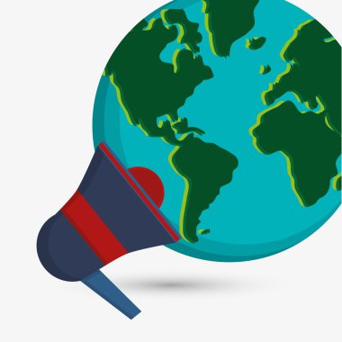 İletişim tasarımı. Ortam simgesi. Düz illüstrasyon, vektör grafiği